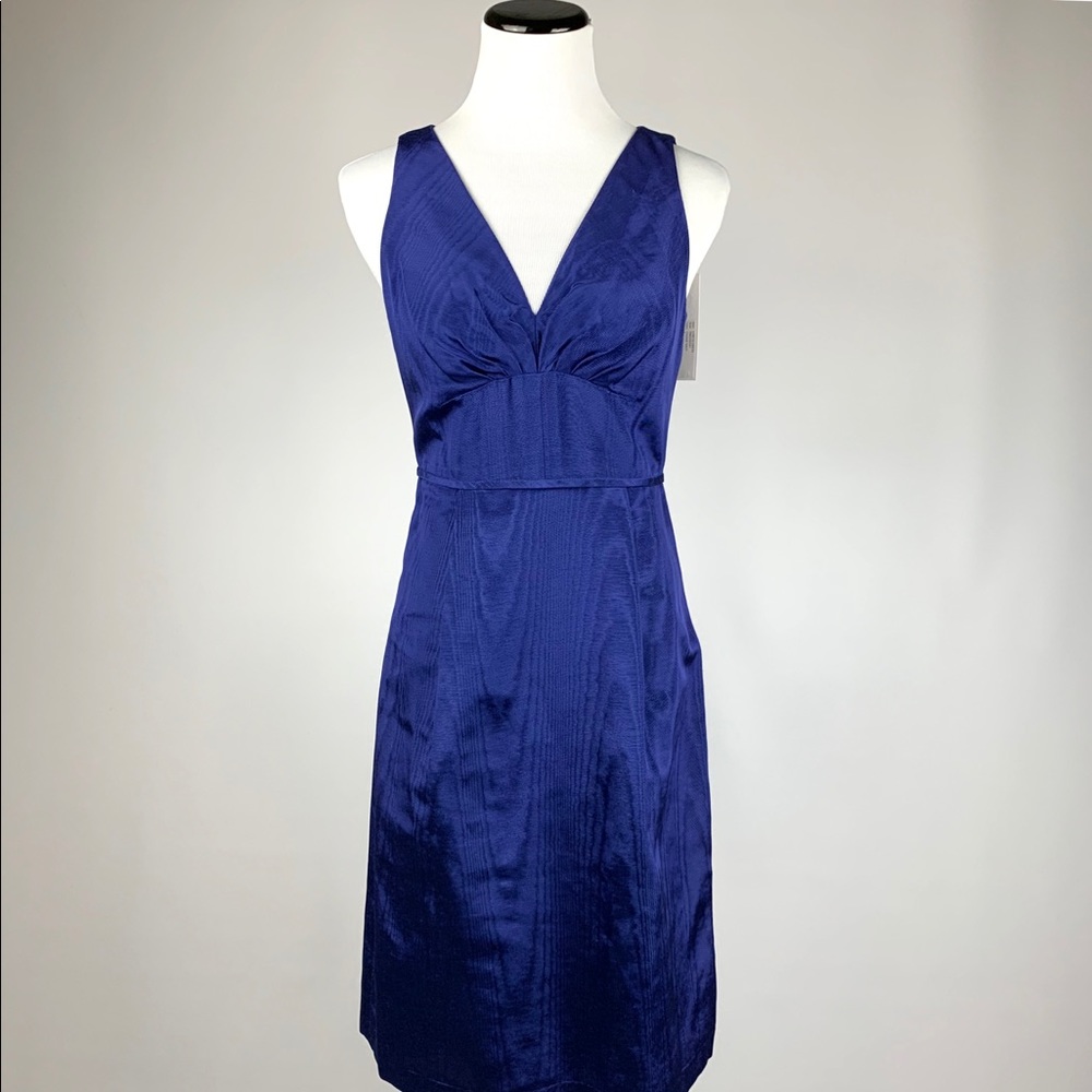 Rebecca Taylor v neck dress Corsair navy
